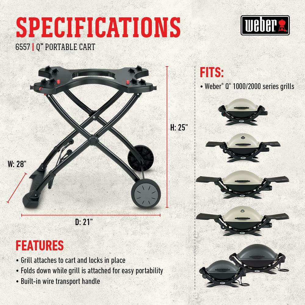 Portable Grill Combo 1-Burner Portable Folding Shelf Propane Gas Cart Red