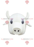 White cow head mascot