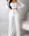 women's slim button casual suit s-xxl