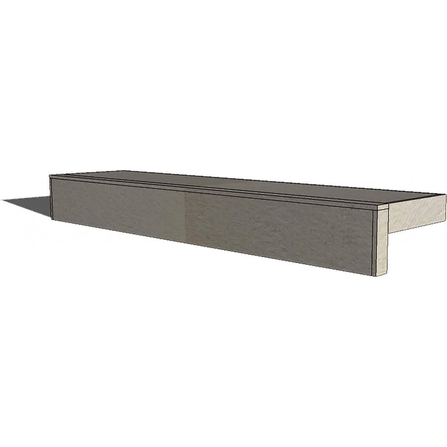 Universal 60-Inch Ready To Finish Overhang Raised Bar And Backsplash
