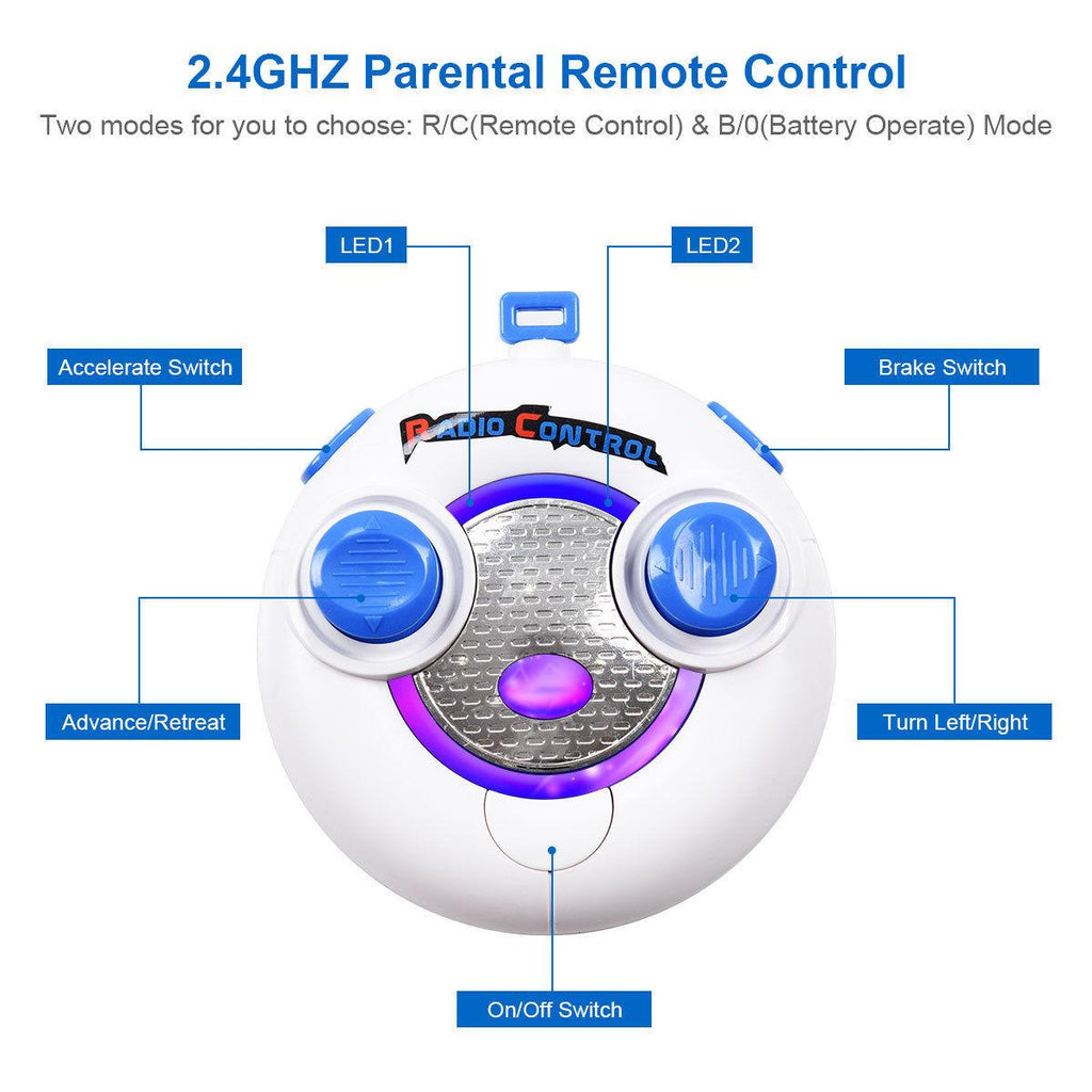 Goplus 6V Kids Ride On Car RC Remote Control Battery Powered w/ LED Lights MP3 Black