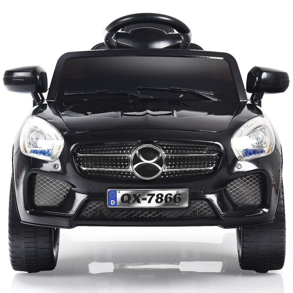 Goplus 6V Kids Ride On Car RC Remote Control Battery Powered w/ LED Lights MP3 Black
