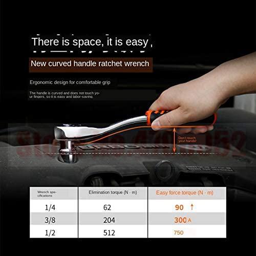 KANJJ-YU Screwdriver General Household Car AUTO Repair Tool Kit with Plastic Toolbox StoraCase Socket Ratchet Wrench Screwdriver Hand Tool Set (Color : 121pcs Economic Set)