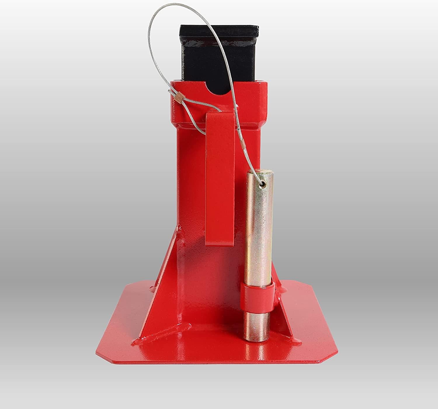 BIG RED ATZ220005R Torin Heavy Duty Pin Type Professional Car Jack Stand with Lock, 22 Ton (44,000 lb) Capacity, Red, 1 Pair