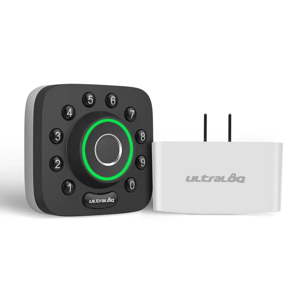 U-Bolt Pro 6-in-1 Bluetooth Enabled Fingerprint and Keypad Smart Lock Deadbolt Plus BridWiFi Adapter