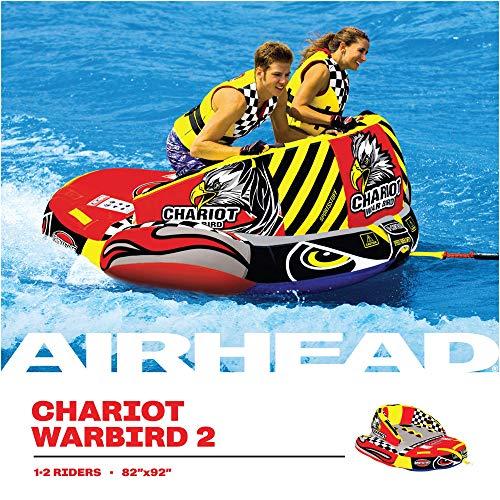 Sportsstuff Chariot Warbird &amp; Booster Ball Combo | 1-2 Rider Towable Tube for Boating