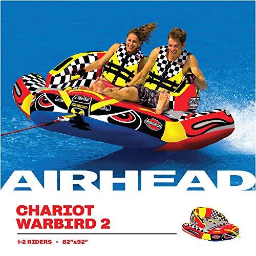 Sportsstuff Chariot Warbird &amp; Booster Ball Combo | 1-2 Rider Towable Tube for Boating