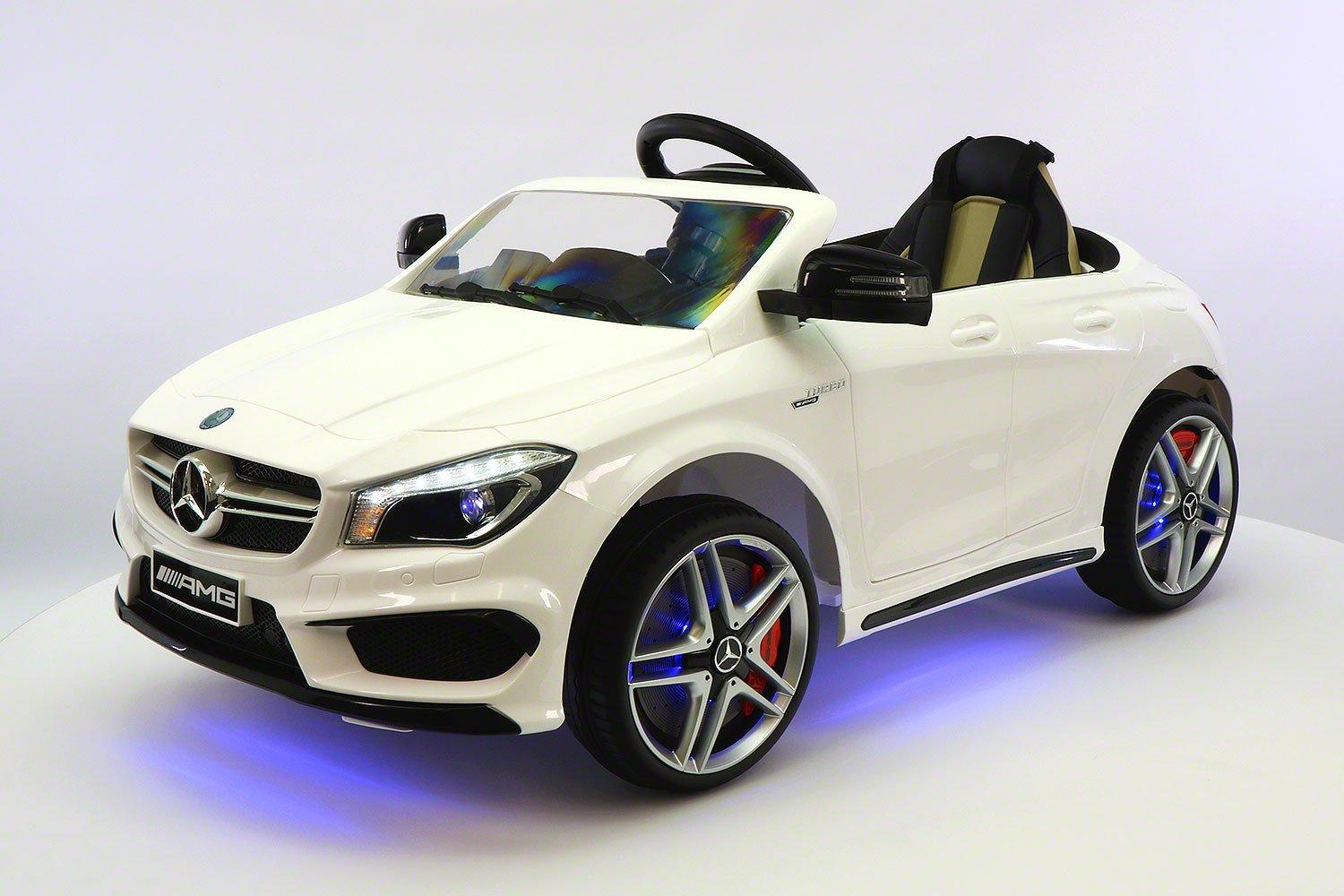 Mercedes CLA45 12V Kids Ride-On Car with R/C Parental Remote | White