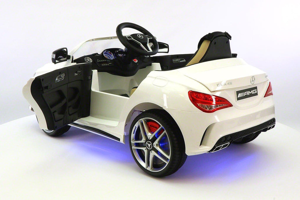 Mercedes CLA45 12V Kids Ride-On Car with R/C Parental Remote | White