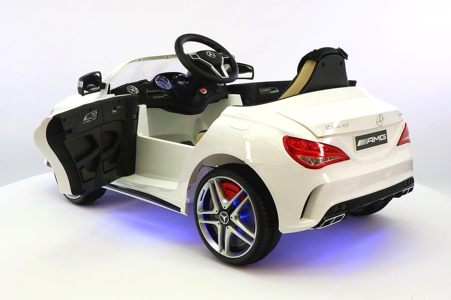 Mercedes CLA45 12V Kids Ride-On Car with R/C Parental Remote | White
