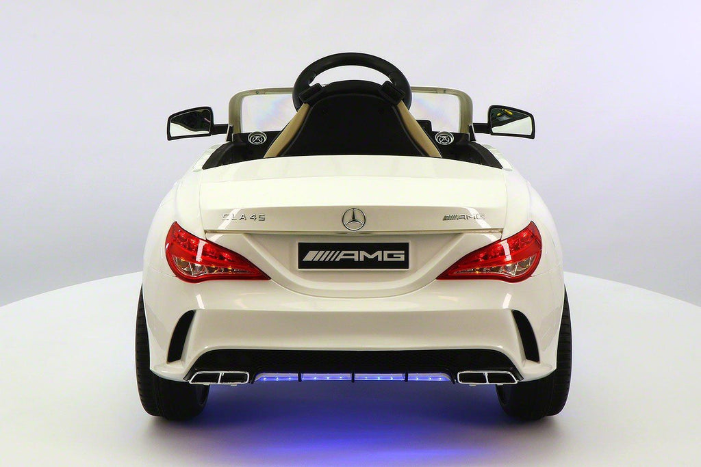 Mercedes CLA45 12V Kids Ride-On Car with R/C Parental Remote | White