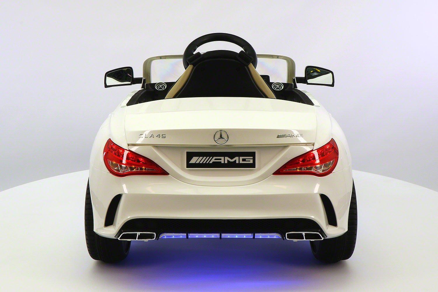 Mercedes CLA45 12V Kids Ride-On Car with R/C Parental Remote | White