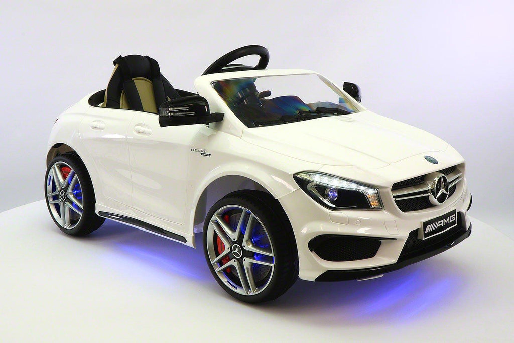 Mercedes CLA45 12V Kids Ride-On Car with R/C Parental Remote | White