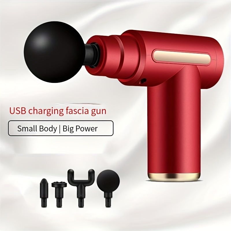 MassaGun, Deep Tissue Muscle Handheld Percussion Massager For Body, Back And Neck Relaxation, Compact Elegant  For Women