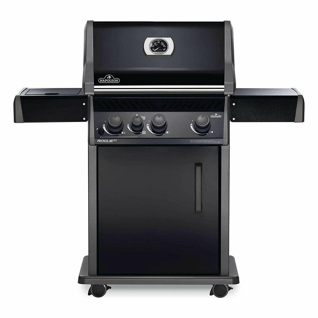 Rogue XT 425 51000 BTU Propane Gas Grill w/Side Infrared Burner, Black