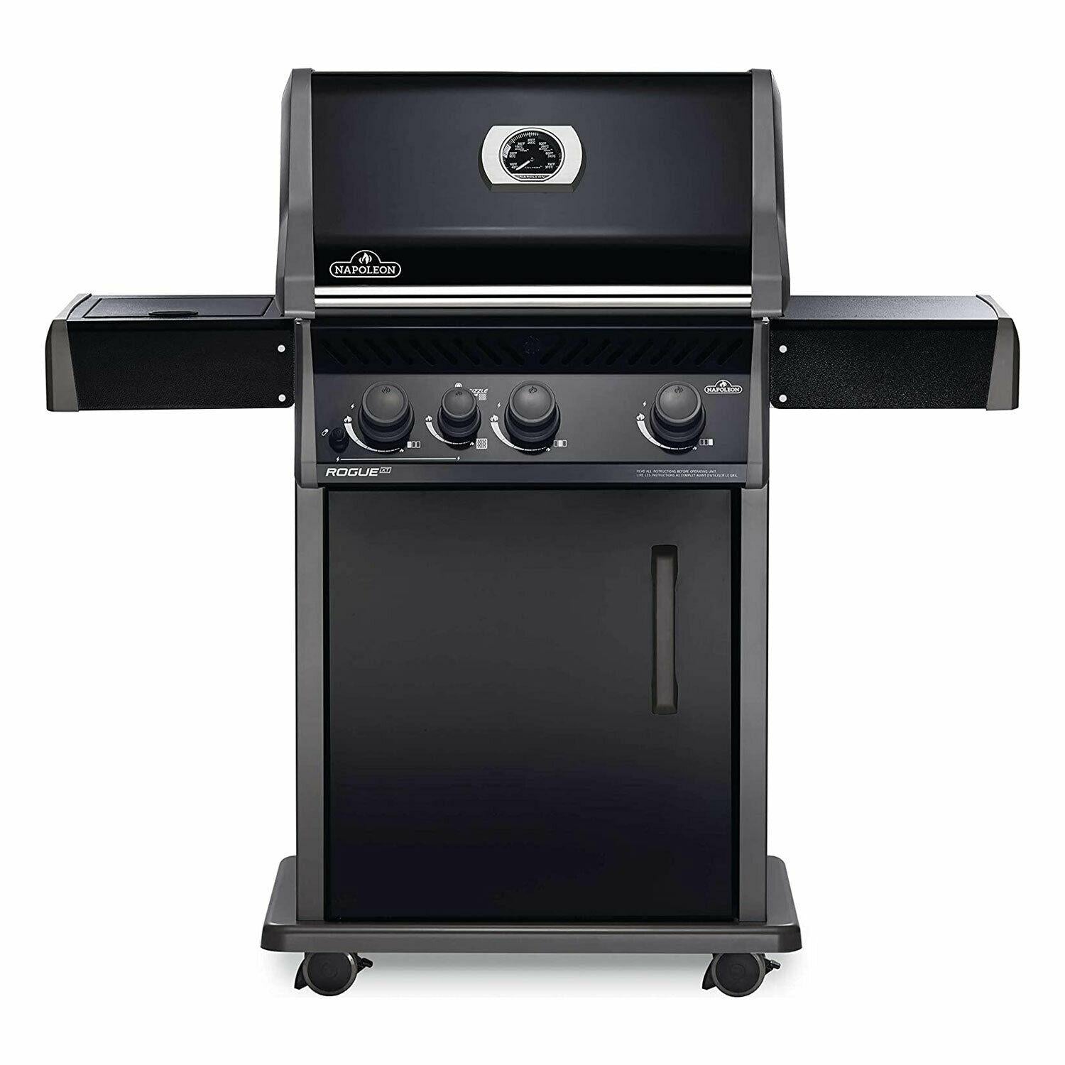 Rogue XT 425 51000 BTU Propane Gas Grill w/Side Infrared Burner, Black