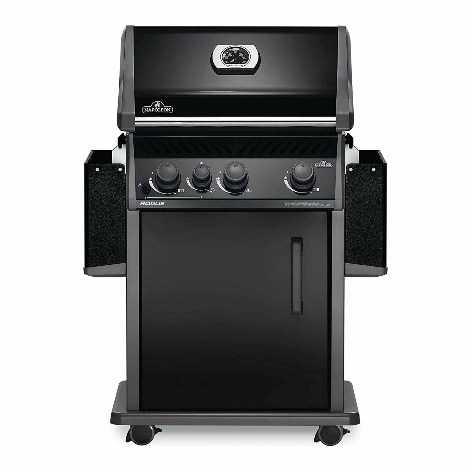 Rogue XT 425 51000 BTU Propane Gas Grill w/Side Infrared Burner, Black