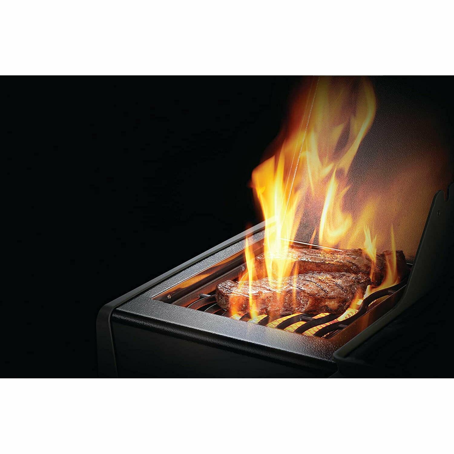 Rogue XT 425 51000 BTU Propane Gas Grill w/Side Infrared Burner, Black