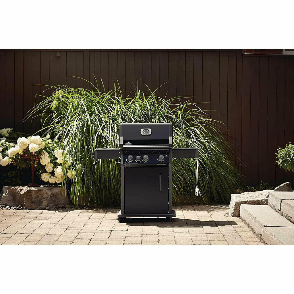 Rogue XT 425 51000 BTU Propane Gas Grill w/Side Infrared Burner, Black