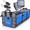 Starling's Car Trunk Organizer - Durable Storage SUV Cargo Organizer Adjustable (Blue, 3 Compartments)