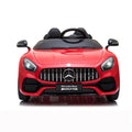 Uenjoy 2 Seater 12V Licensed Mercedes-Benz GT LZ-920 Kids Ride On Car Electric Cars Motorized Vehicles for Kids, with Remote Control, Music, Horn, Spring Suspension, LED Lights, Red