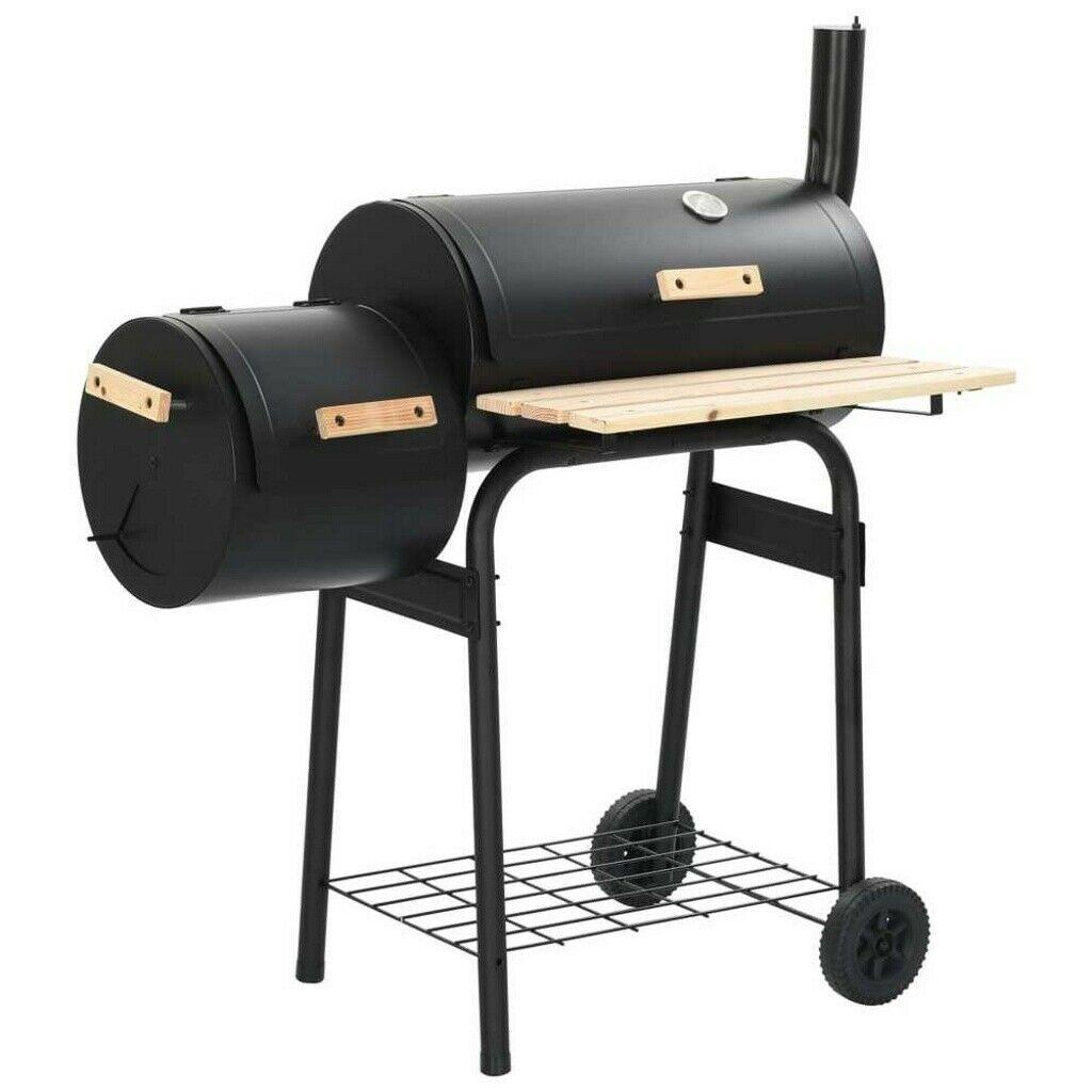 Heavy Duty Outdoor BBQ Grill Charcoal Barbecue Pit Picnic Camping Cooker Smoker