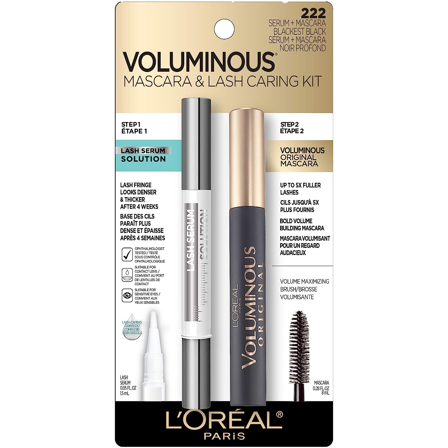 L’Oréal Paris Lash Serum + Voluminous Double pack