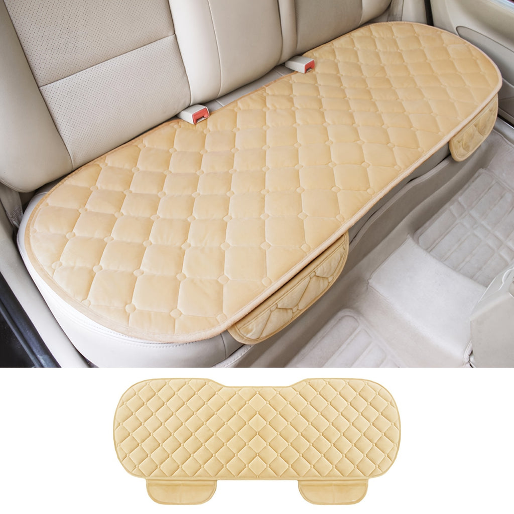 Car Back Seat Cover Plush Material Rear Back Row Protector Mat, Auto Chair Cushion Accessories, Car Back Row Seat Cushion