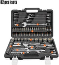 82 pcs Ratchet Torque Wrench key Combination Auto Repair Hand Tools for Car Kit a set of keys spanners