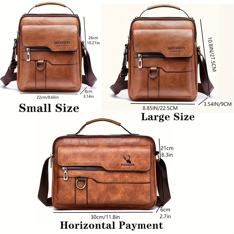 Crossbody Bag Women's Shoulder Bag  Leather Vertical Hand Business Women's Casual Leather Bag Satchel Bag For Women