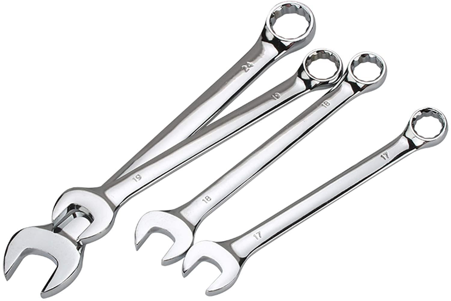 xianggujie 6-32mm Open End Combination Wrench Chrome Vanadium Opened Ring Combo Spanner Household Car Repair Hand Tools (Size : Above All(6 32mm))