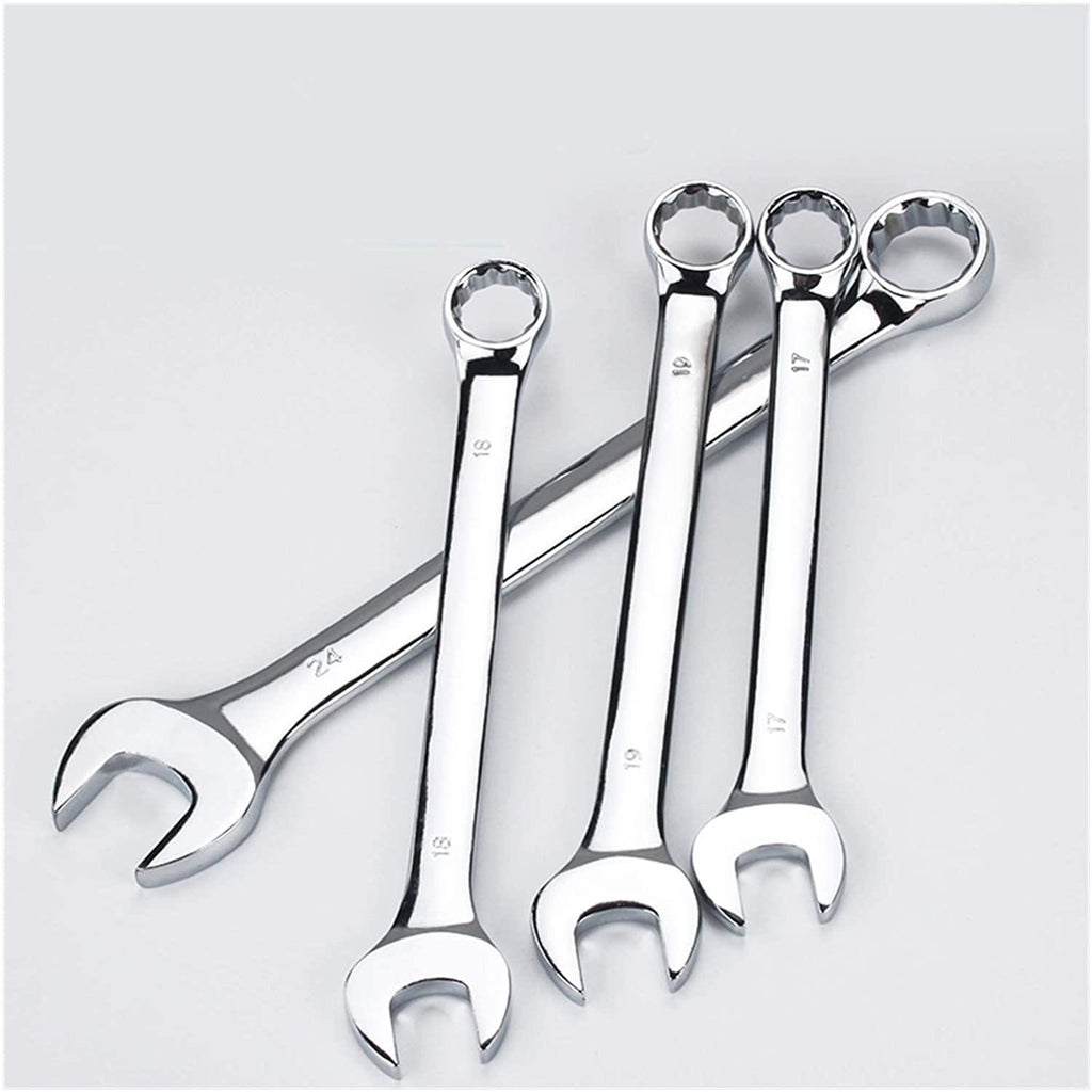 xianggujie 6-32mm Open End Combination Wrench Chrome Vanadium Opened Ring Combo Spanner Household Car Repair Hand Tools (Size : Above All(6 32mm))