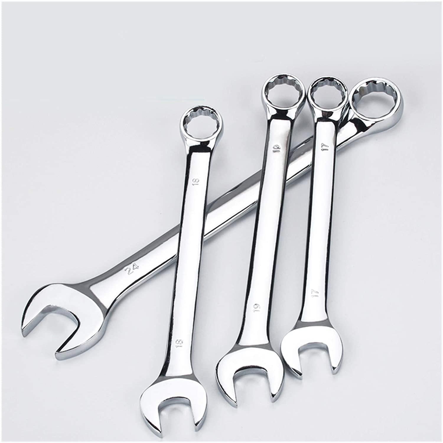 xianggujie 6-32mm Open End Combination Wrench Chrome Vanadium Opened Ring Combo Spanner Household Car Repair Hand Tools (Size : Above All(6 32mm))