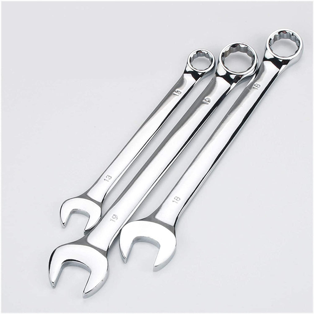 xianggujie 6-32mm Open End Combination Wrench Chrome Vanadium Opened Ring Combo Spanner Household Car Repair Hand Tools (Size : Above All(6 32mm))