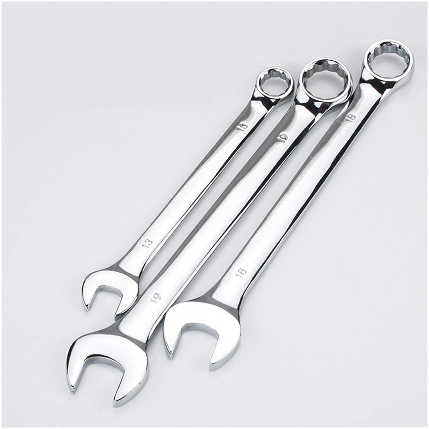 xianggujie 6-32mm Open End Combination Wrench Chrome Vanadium Opened Ring Combo Spanner Household Car Repair Hand Tools (Size : Above All(6 32mm))