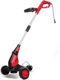 BKWJ 2-in-1 Electric Lawn Mower/String Trimmer, Corded Push Lawn Sweeper with 3 Wheels, Lightweight Lawn Trimmer Machine for Garden Courtyard,650W+10m Wire