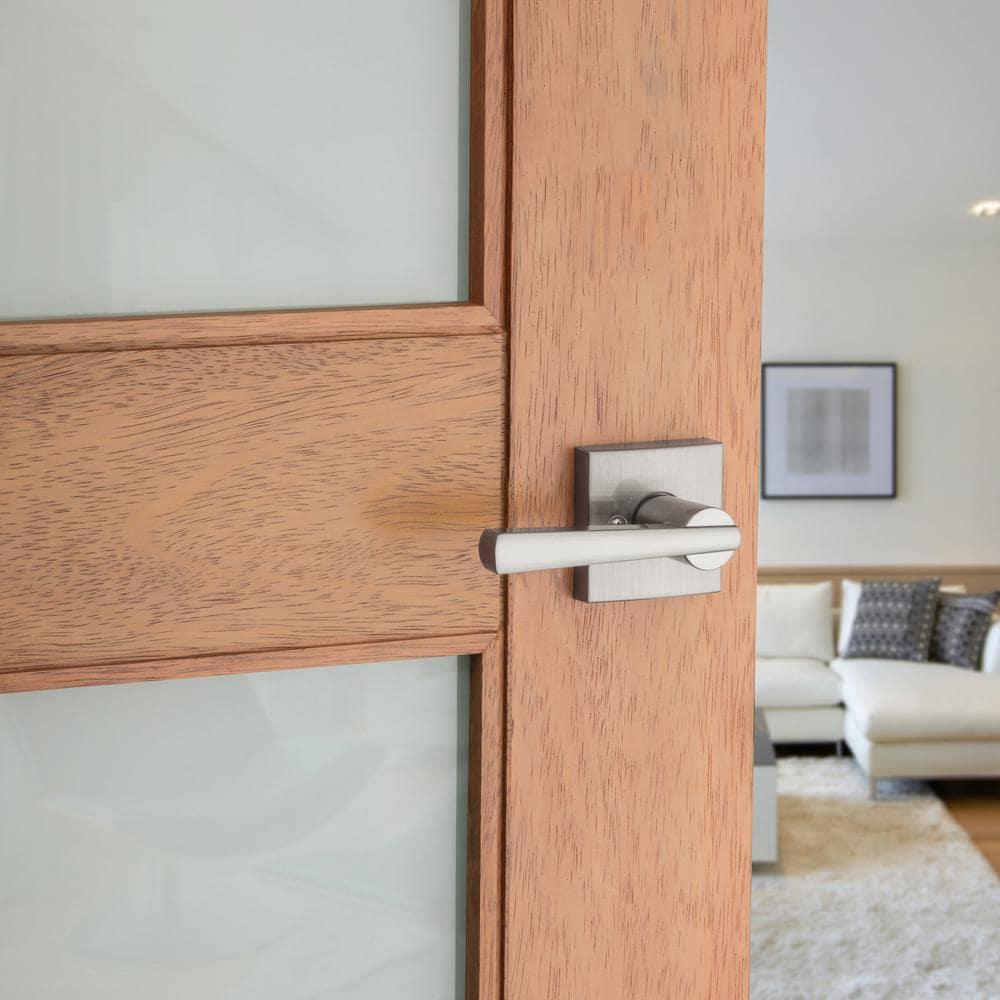 PrestiSpyglass Satin Nickel Hall/Closet Door Lever
