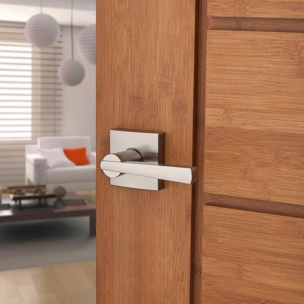 PrestiSpyglass Satin Nickel Hall/Closet Door Lever