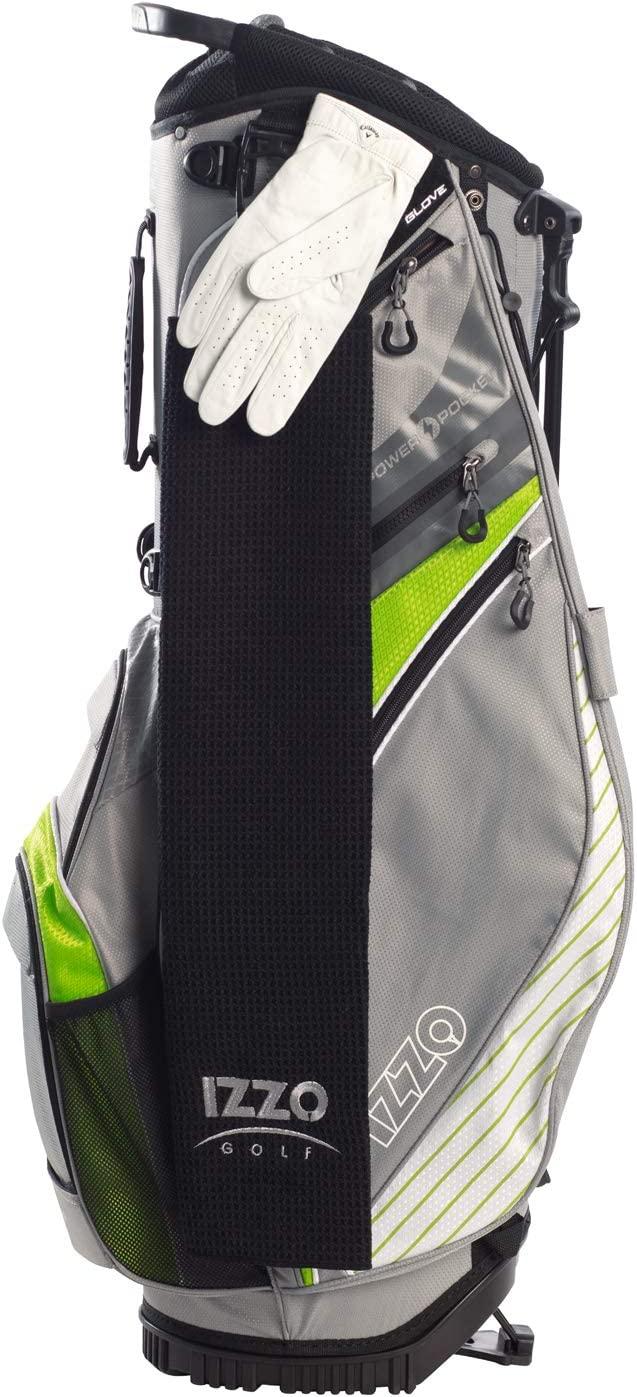 IZZO Golf Versa Ultra-Lite Stand Golf Bag with Exclusive Features, Red/White/Blue