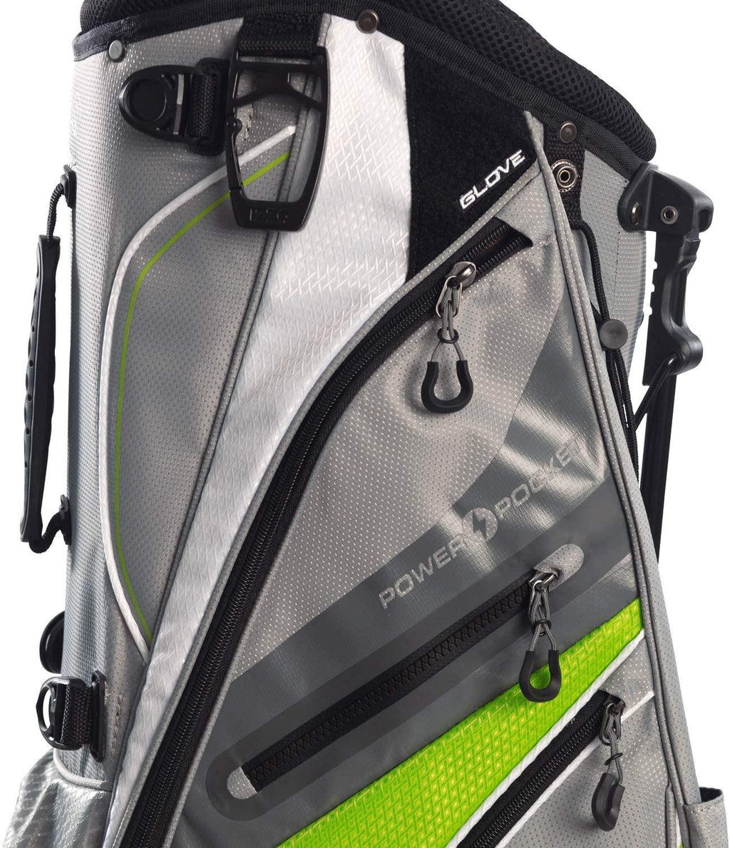 IZZO Golf Versa Ultra-Lite Stand Golf Bag with Exclusive Features, Red/White/Blue