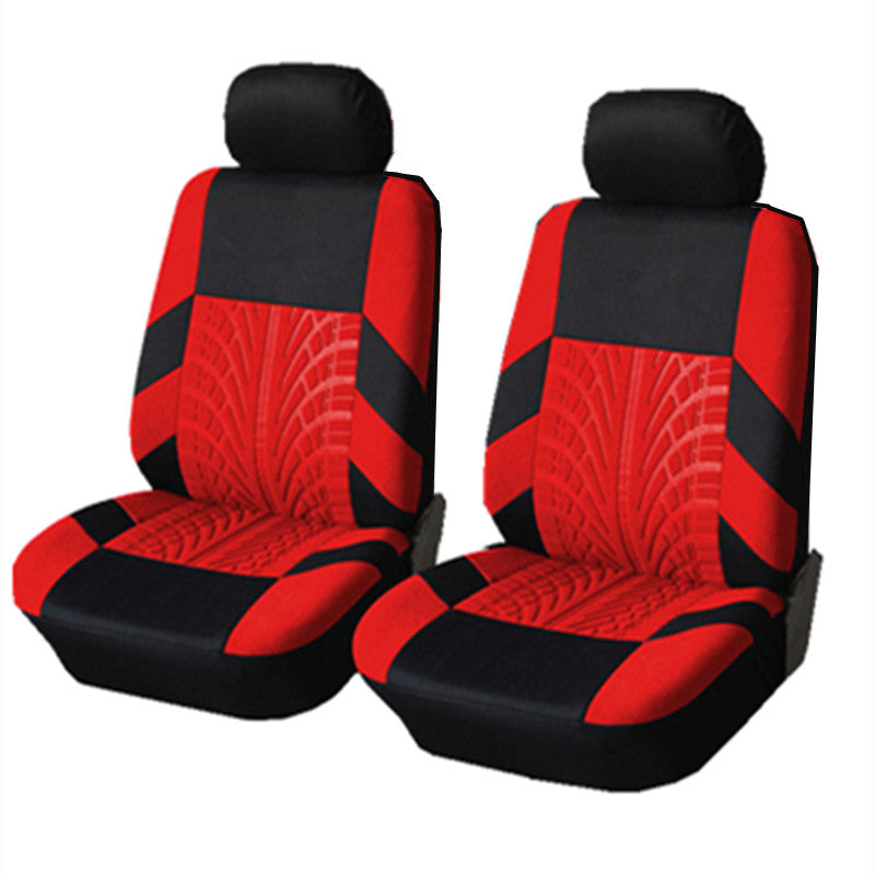 Embossed Car Universal Seat Cover Two Simple Business Advanced Universal For Most Cars 2PCS Car Seat Covers