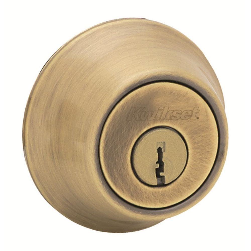 665 Series Antique Brass Double Cylinder Deadbolt