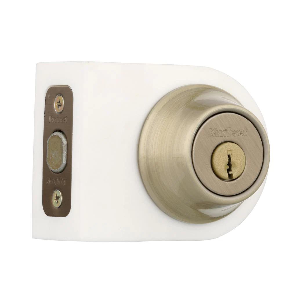 665 Series Antique Brass Double Cylinder Deadbolt
