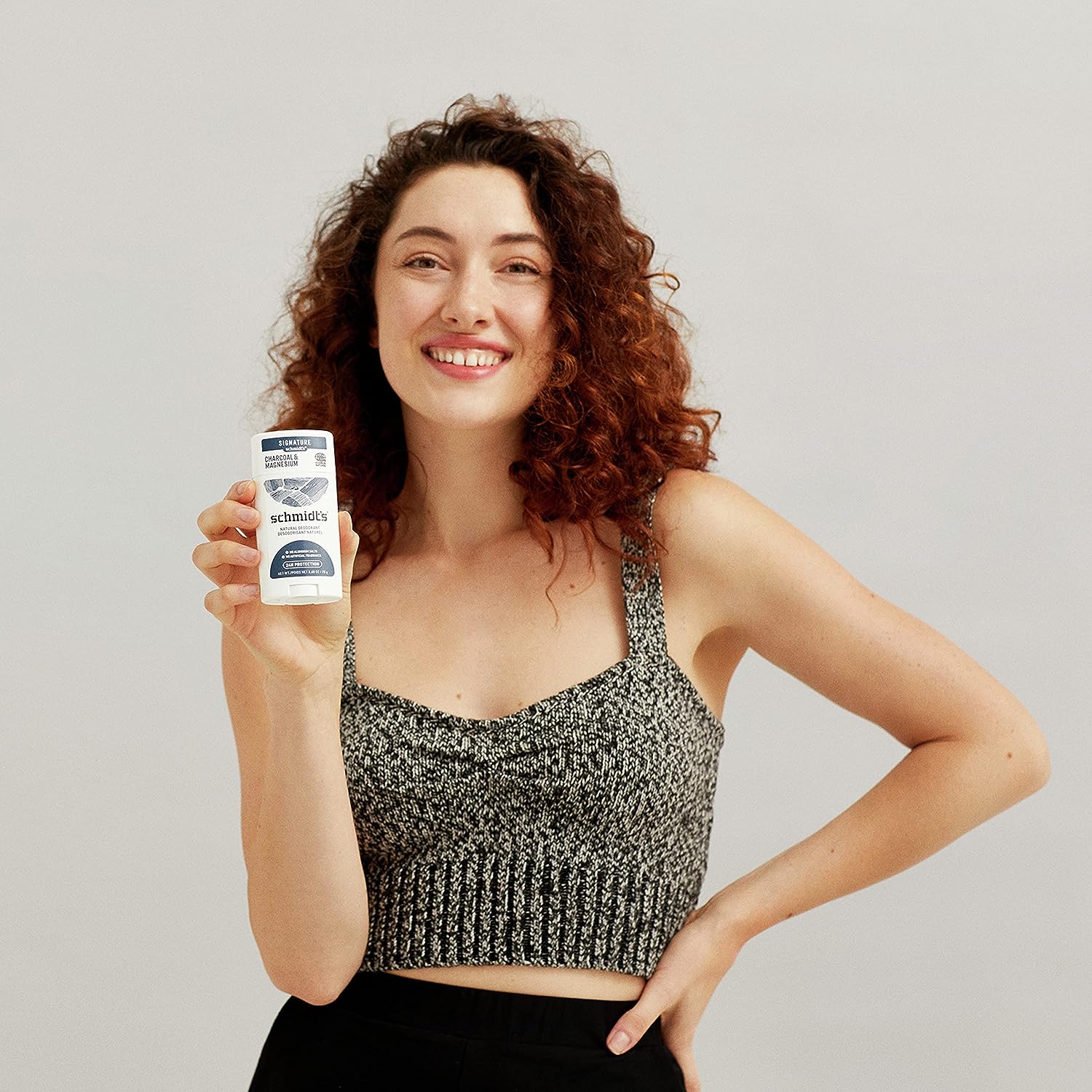 Schmidt's Aluminum Free Natural Deodorant for Women and Men, Charcoal and Magnesium with 24 Hour Odor Protection, Vegan, Cruelty Free, Fresh, 2.65 oz, Pack of 4