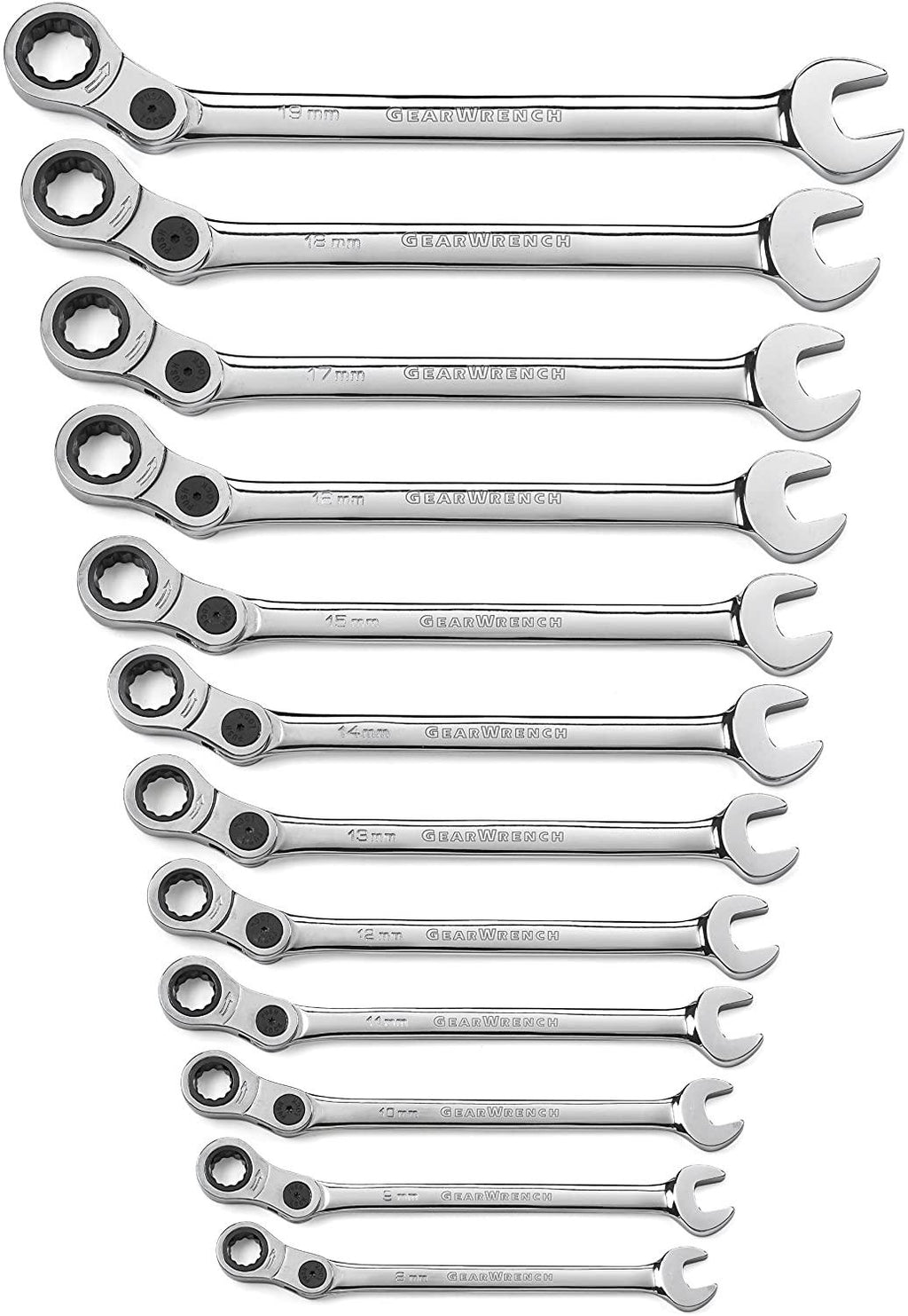 GEARWRENCH 12 Pc. 12 Pt. Indexing Combination Metric Wrench Set - 85488