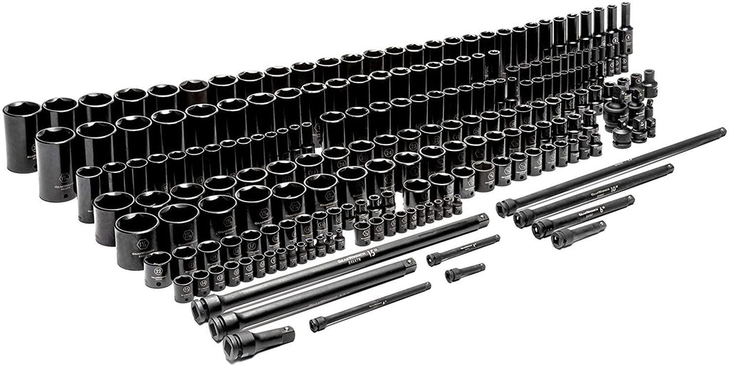 GEARWRENCH 209 Pc. ¼”, 3/8”, &amp; ½” Dr.  Impact Socket Set  - 89072