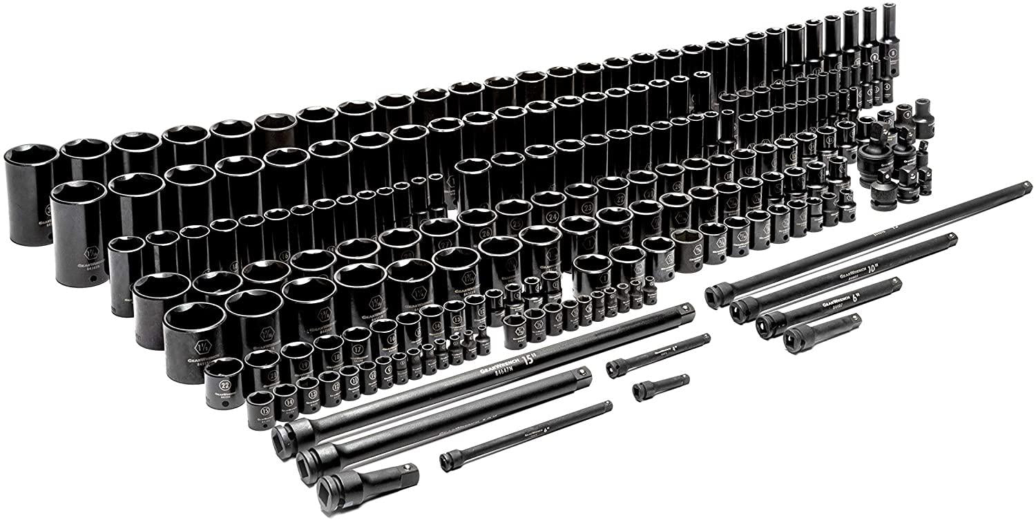 GEARWRENCH 209 Pc. ¼”, 3/8”, &amp; ½” Dr.  Impact Socket Set  - 89072