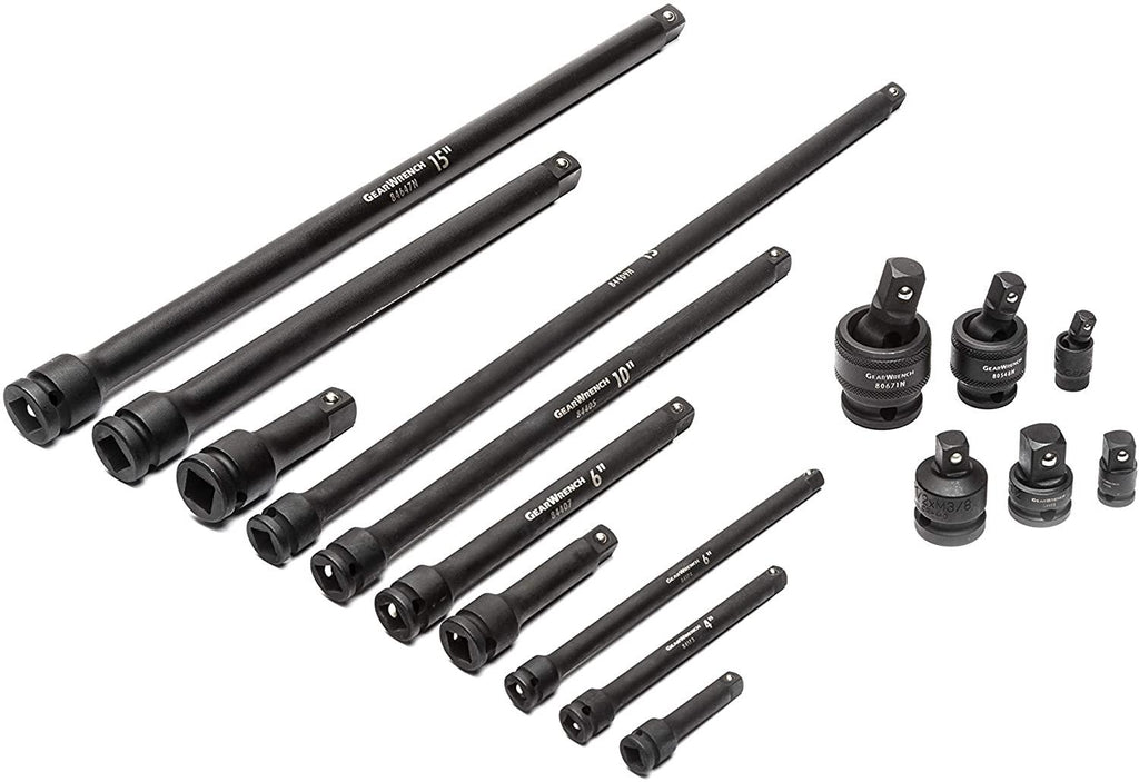 GEARWRENCH 209 Pc. ¼”, 3/8”, &amp; ½” Dr.  Impact Socket Set  - 89072