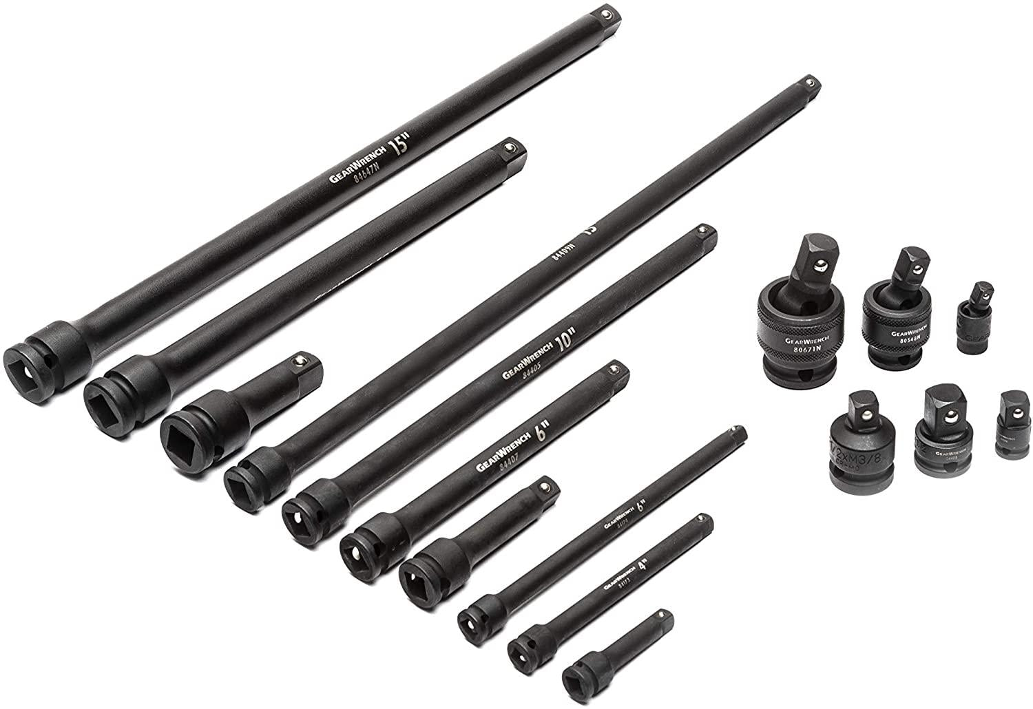 GEARWRENCH 209 Pc. ¼”, 3/8”, &amp; ½” Dr.  Impact Socket Set  - 89072