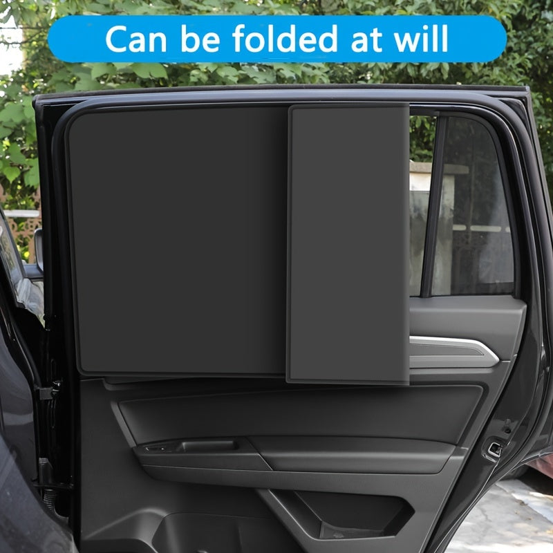 Keep Your Car Cool And Protected With Our Universal Magnetic Suction Window Sunshade!